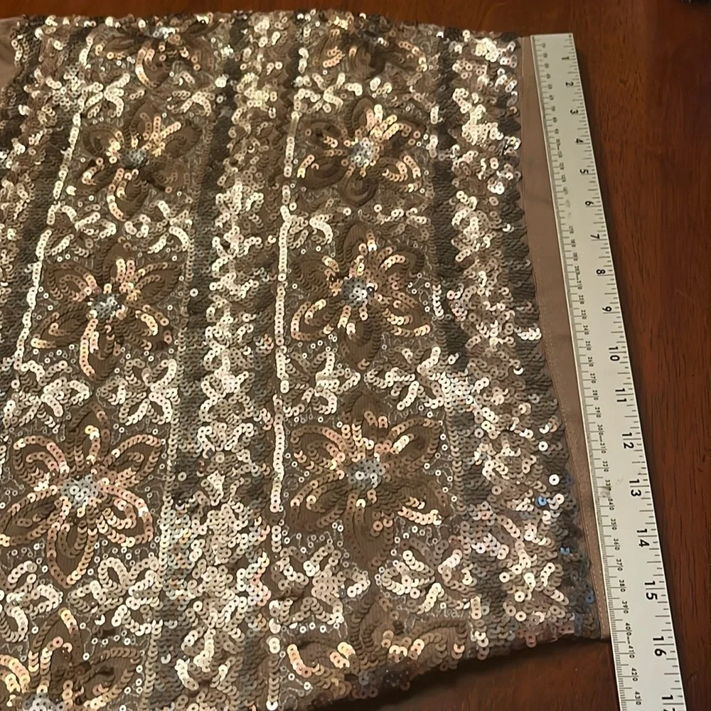 NWT CHELSEA & VIOLET ICE PRINCESS Elegant Sequin Embellished MINI Skirt LARGE - Picture 6 of 9